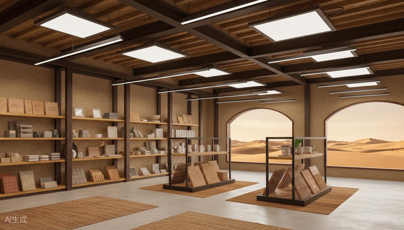 多灵美西北地区吊顶门店供货案例，甘肃新疆建材展厅